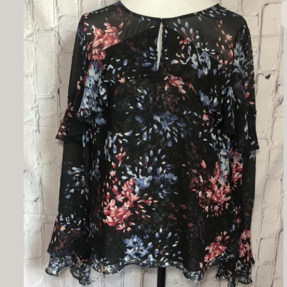 White House Black Market Floral Top | 10